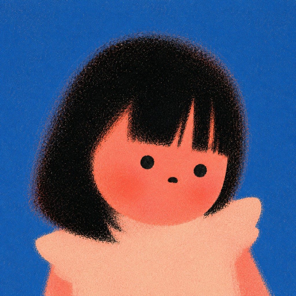 Minimal flat portrait